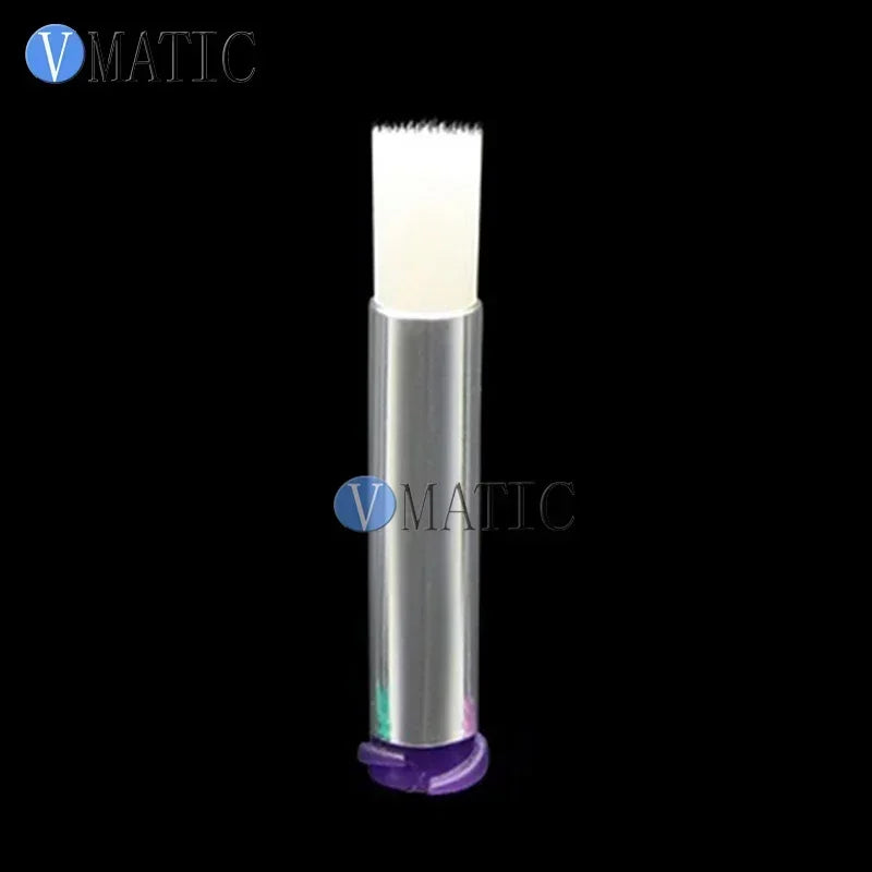 Free Shipping 25G 6mm Brush Tip Needle Double Screw Thread Needles EFD Soft Brush Needle Round Mouth Dispensing Needle
