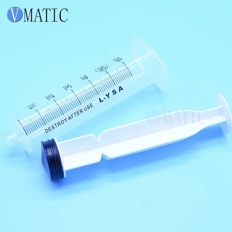 Free Shipping 10Pcs/Set 60ml 60cc Glue Dispensing Plastic Syringe Liquid Dispenser Syringe