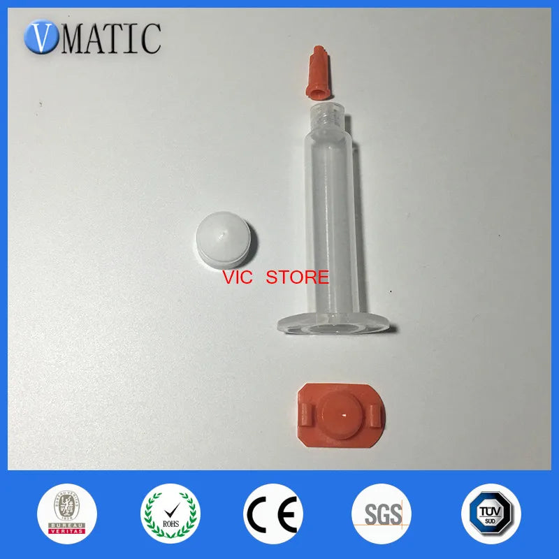 Free Shipping Wholesale 2500Pcs 3cc/ml Liquid Glue Dispensing Pneumatic Syringe Barrel/Piston/Syringe Tip Cap/Stopper/End Cover