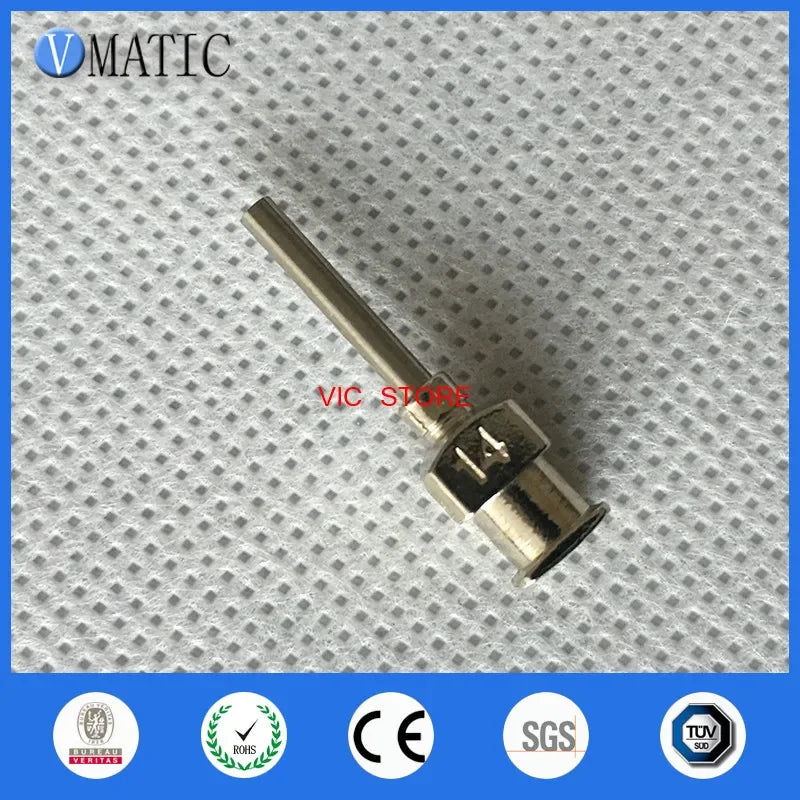 Free Shipping All Metal Stainless Steel 0.5'' 14G Dispenser Blunt 12Pcs Glue Dispensing Syringe Needle Tips 1/2 Inch