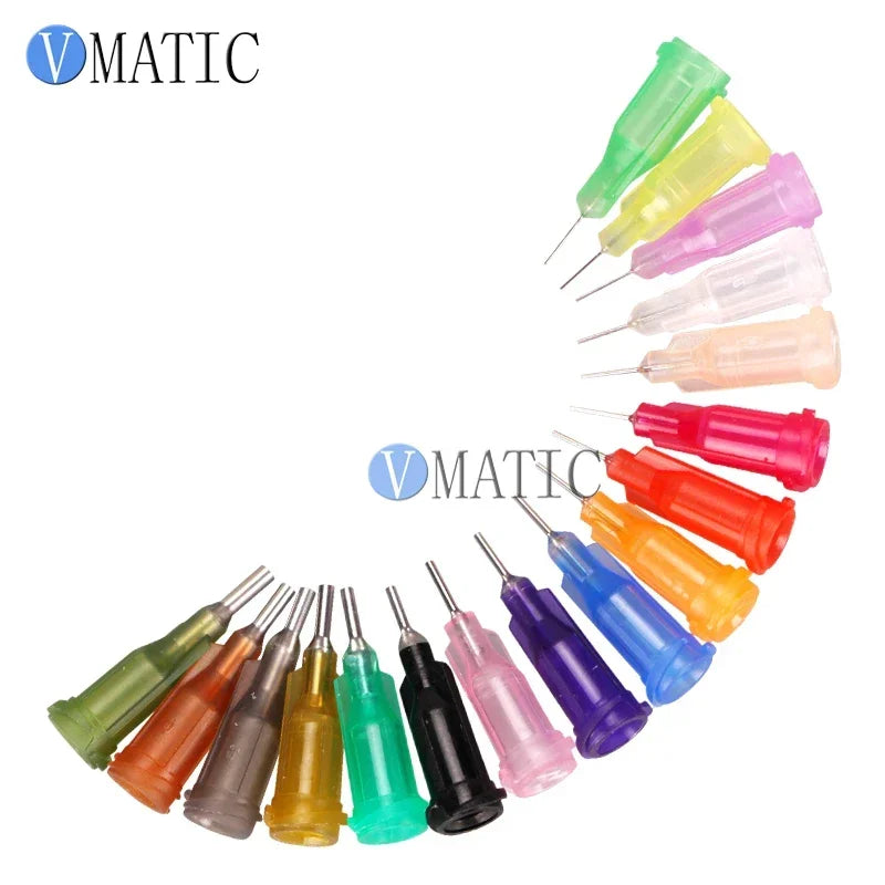 Free Shipping 100 Pcs Industrial Dispensing Blunt 1/4 Inch Stainless Steel 0.25 '' Syringe Needle