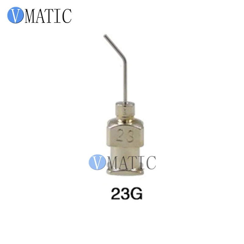 ‌17G(1.07mm) 45° Bent Stainless Steel Needles | 12.7mm(1/2") Length for High-Viscosity Epoxy & Solder Paste (12pcs Pack)‌