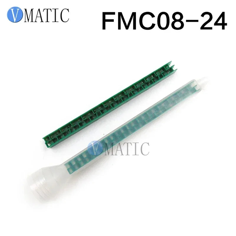 Free Shipping High Quality 5Pcs Resin Static Mixer FMC08-24 Mixing Nozzles Screw Mouth Silicone Mixing Tube Nozzle