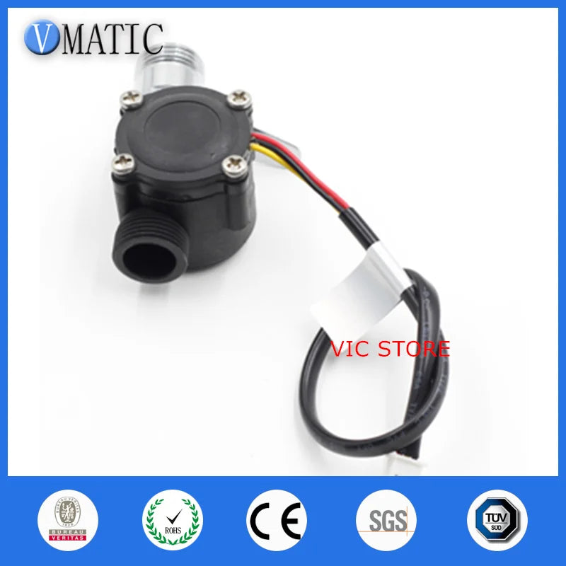 High Quality Vertical Installed Sensors 80c Small Rate VCA168-1 Electronic Water Ventilator G1/2 Hall Effect Flow Sensor