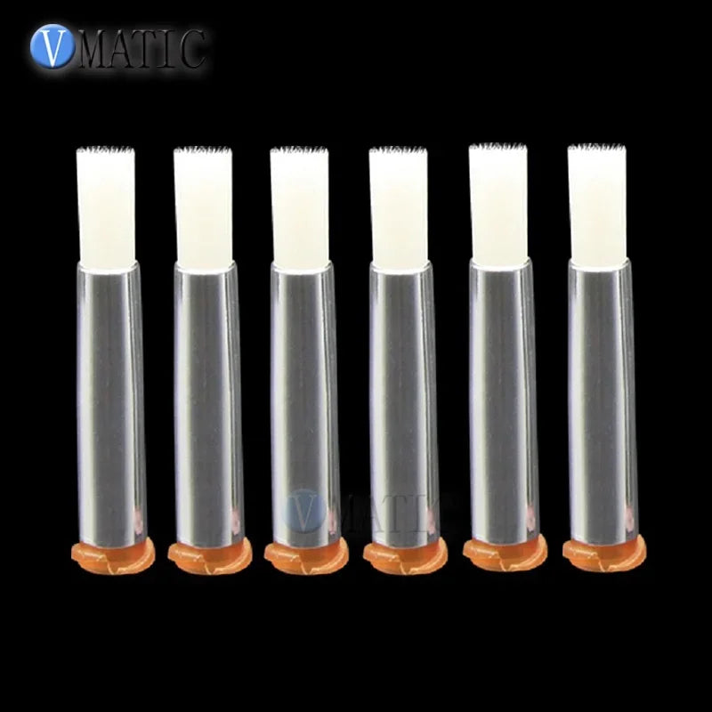 Free Shipping 15G Dispensing Brush Tip Needle Double Screw Thread Needles EFD Soft Brush Needle Round Mouth Dia 5mm Needle Brush