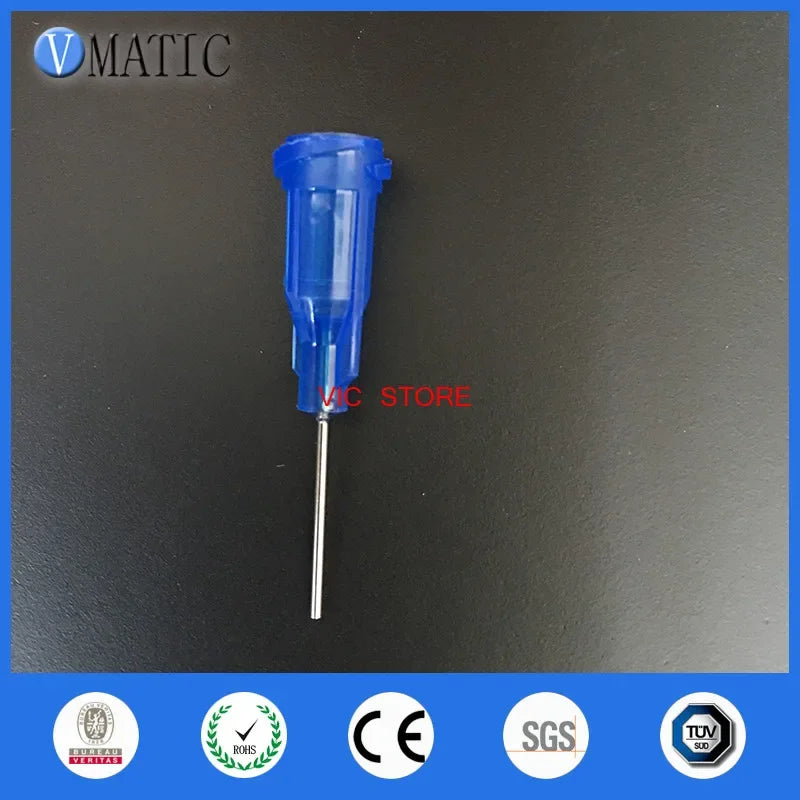Free Shipping 100Pcs 22G Precision S.S. Dispense Tip With Pp Safety Lock Hub/ 0.5'' 1/2 Inch Length Glue Dispenser Needles