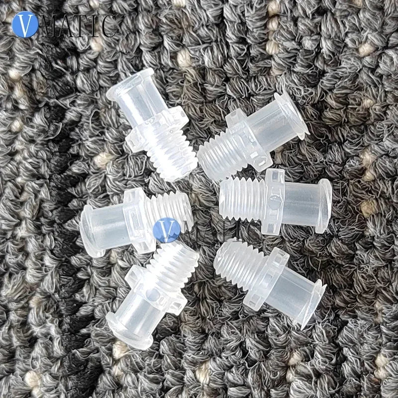Grade Luer Lock Connectors 100PCS | Sterilizable PP Syringe Fittings (1/4" Screw/M5 Thread) Free Shipping‌