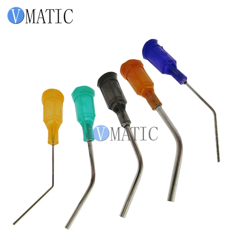 High Quality 45 Degree 14-27G 1 Inch Te Bent Dispensing Tips Dispenser Needle For Dispensing Syringe
