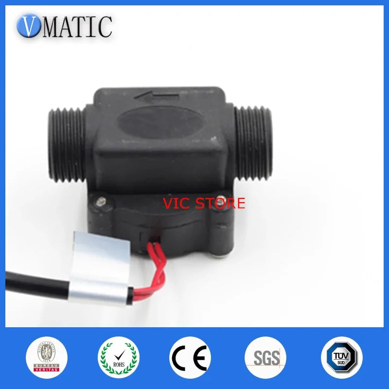 Free Shipping VC668 Pp Dispenser G1/2 Liquid Plastic Outer Thread Bsp Electronic Water Flow Switch Magnetic Sensor