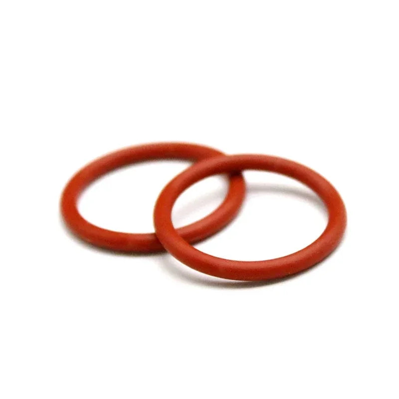 Red Silicone O-Ring OD 5-80mm Thickness CS 1/1.5/2/2.4mm Food Grade Sealing Ring Waterproof & Insulated Gasket Washer