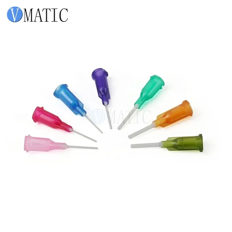 Free Shipping 100Pcs 14G-25G 1/2'' Polypropylene Dispensing Flexible Needles 1/2 Inch