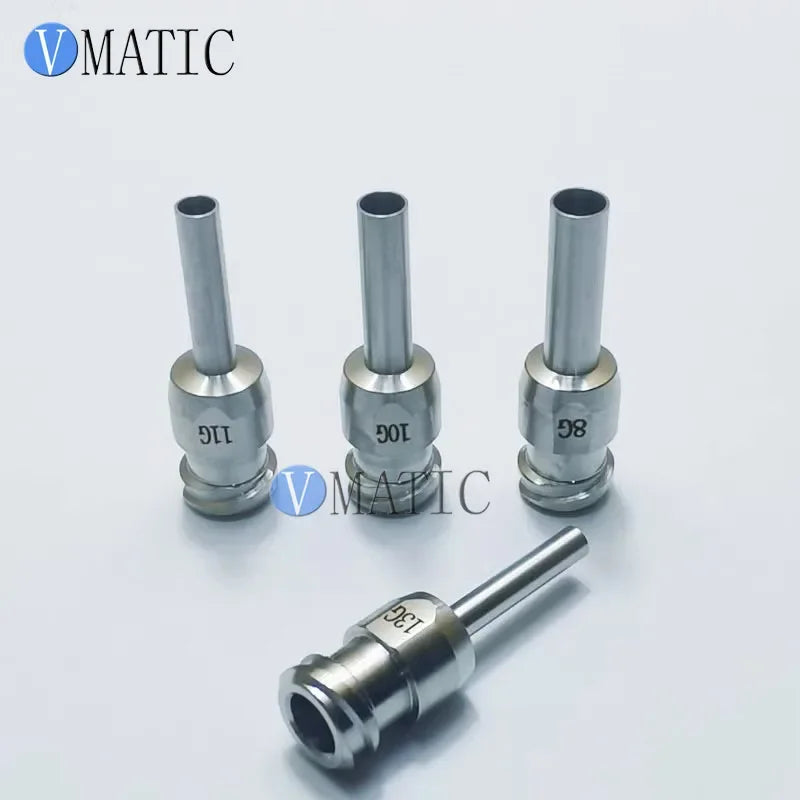 Dual-Thread Precision Dispensing Needle Extended Large Bore Nozzles (2.0mm, 2.5mm, 3.0mm, 3.5mm) for High-Viscosity Fluids
