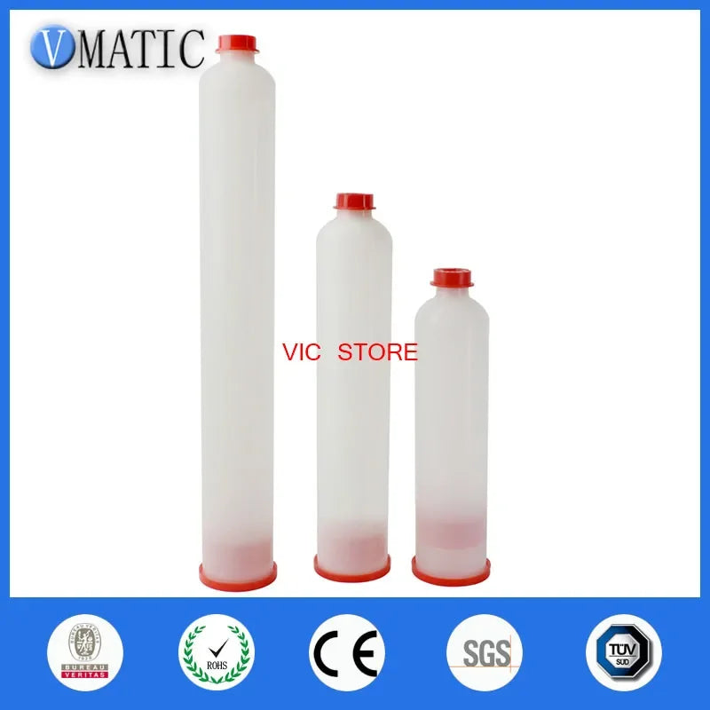 Free Shipping 12OZ Dispensing Cartridge Include Piston, End Cap And Tip Cap Plastic Dispenser Needle Cartridge