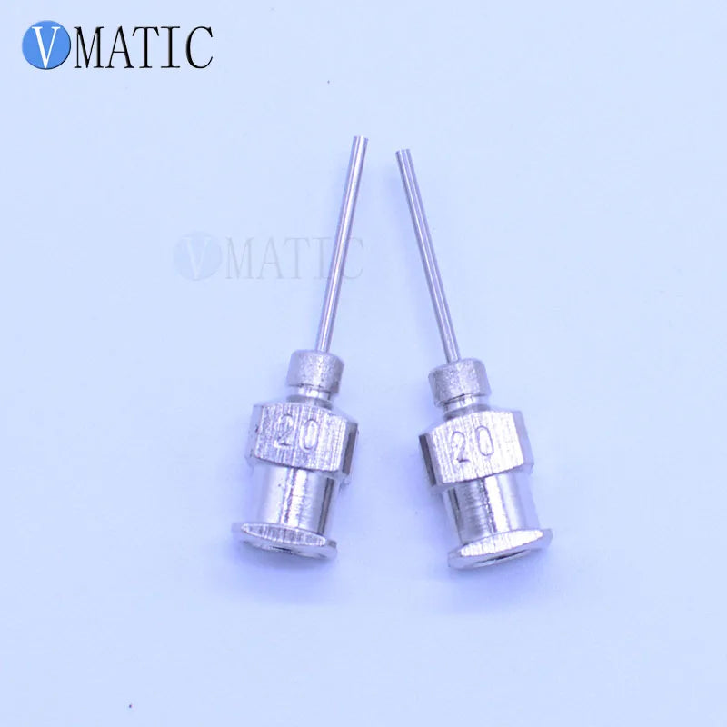 High Quality 1/2 Inch Tip Length 20G All Metal Blunt Stainless Steel Glue Dispensing Syringe Needles Tips 12Pcs