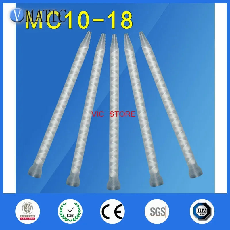 Free Shipping Resin Static Mixer MC/MS10-18 Mixing Nozzles For Duo Pack Epoxies (White Core)