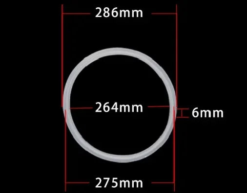 High-Temperature & Acid/Alkali Resistant Silicone Gasket Frame-Mounted Pressure Tank Seal, Durable Anti-Dust Rubber Ring