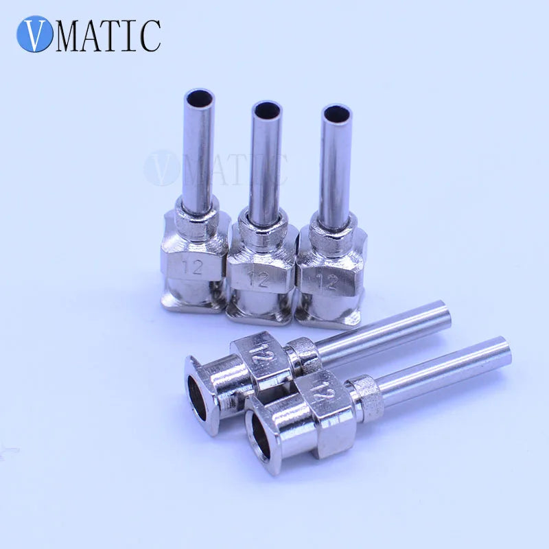High Quality 12Pcs 0.5'' Tip Length 12G Stainless Steel Needle Tip 1/2 Inch