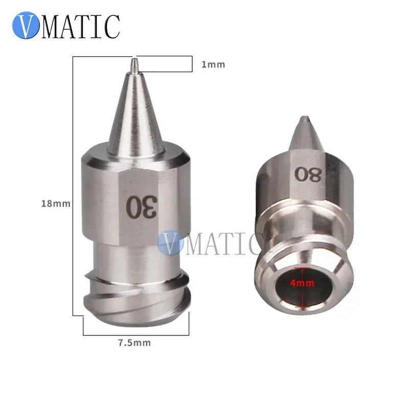 Double Thread Custom High Precision Micro Stainless Steel Dispensing Needle Glue Dispenser Nozzle