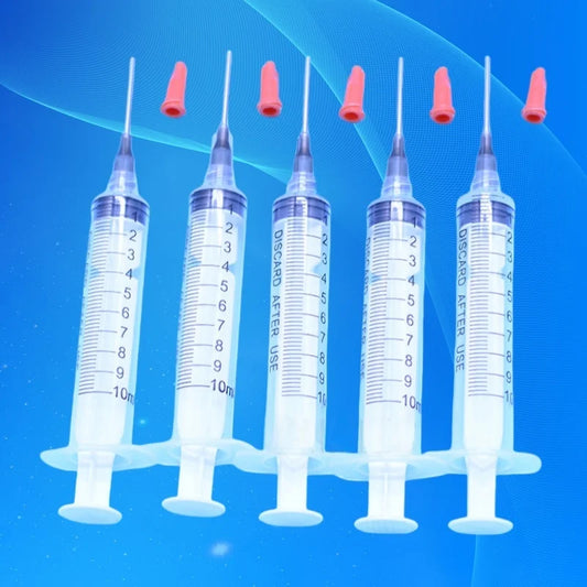 Free Shipping Liquid Dispenser Solder Paste Adhesive Glue Syringe + 5Pcs 1'' 16G Dispensing Needle + 5Pcs Syringes With Cap