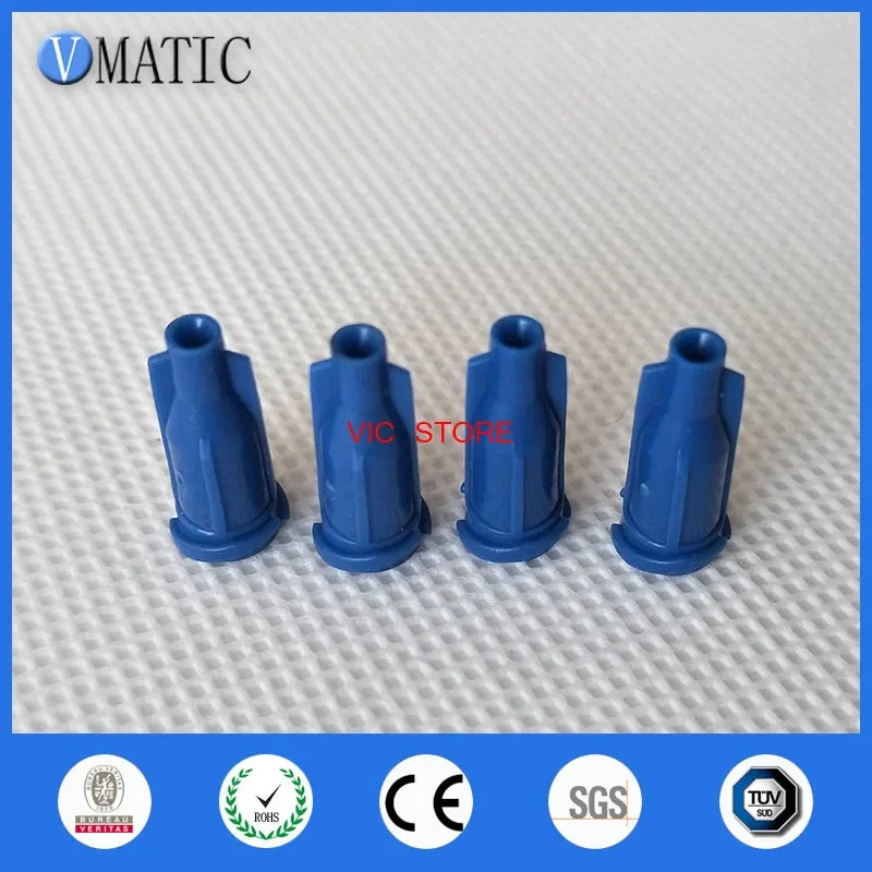 Free Shipping 1000Pcs Luer Lock Screw Type Dark Blue Syringe Caps Dispensing Syringe Cap Stoppers