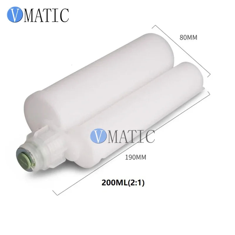 Free Shipping High Quality 200 345 400 450 600 Ml Dual Epoxy Cartridge 1:1 2:1 10:1 Ratio Air Compressor Pipe With Pistons & Cap