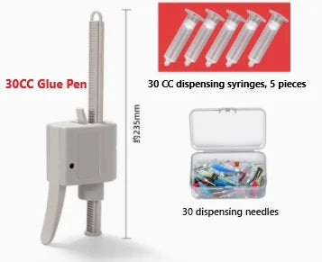 Manual Dual Cartridge Glue Gun 10/30/50cc for AB Glue, Solder Paste, Ink, Silicone - Dispensing Tools