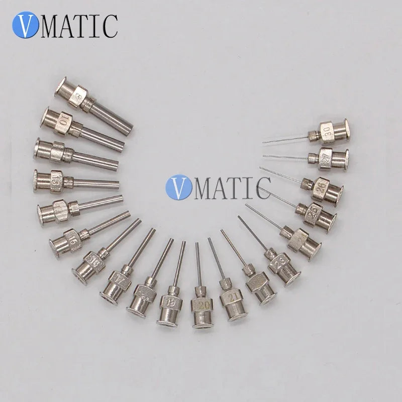 Free Shipping 12Pcs 0.5'' 10G-30G Stainless Steel Dispensing Needle Tips 1/2 Inch