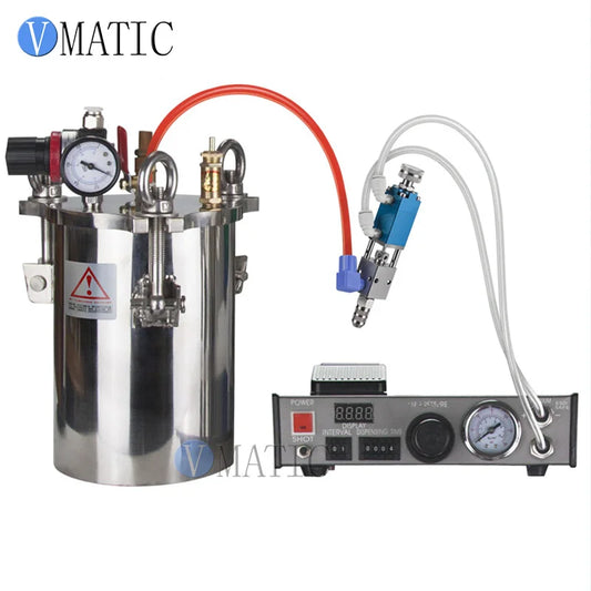 Free Shipping Pneumatic Fluid Liquid Glue Dispensing Equipment With Pressure Tank Valve & Dispenser Controller / Machine