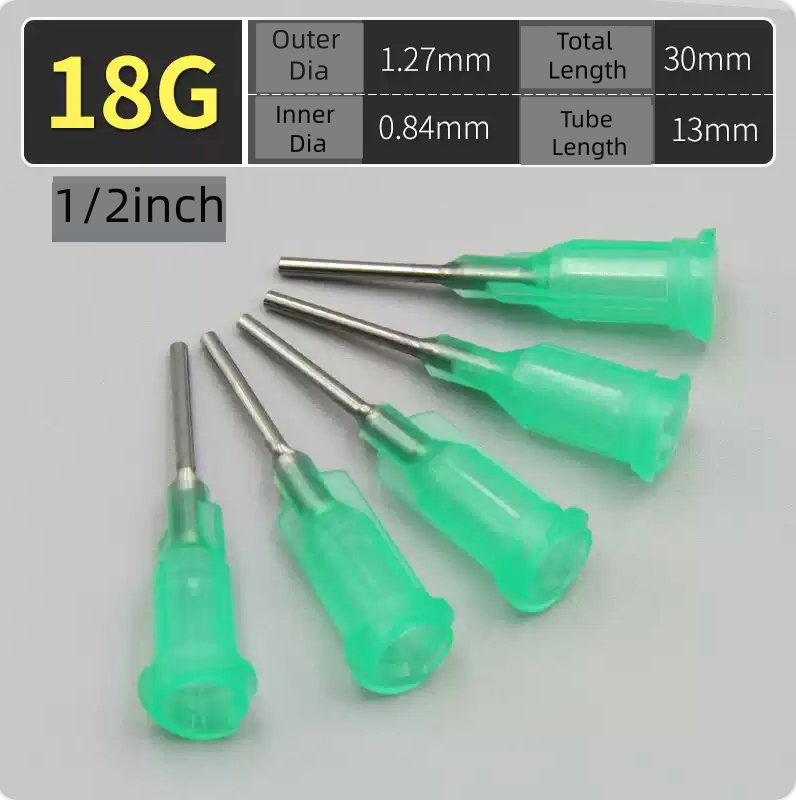 Free Shipping 1/2 Inch Tube Length Glue Dispense Needle Tip 1/2 Inch (100 Pcs / Box)